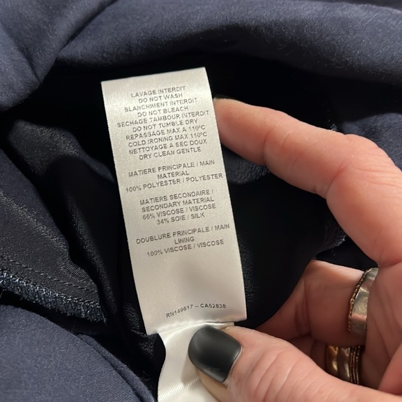 See by Chloe Navy Eyelash Fringe Dress Size 38Small - Picture 9 of 9